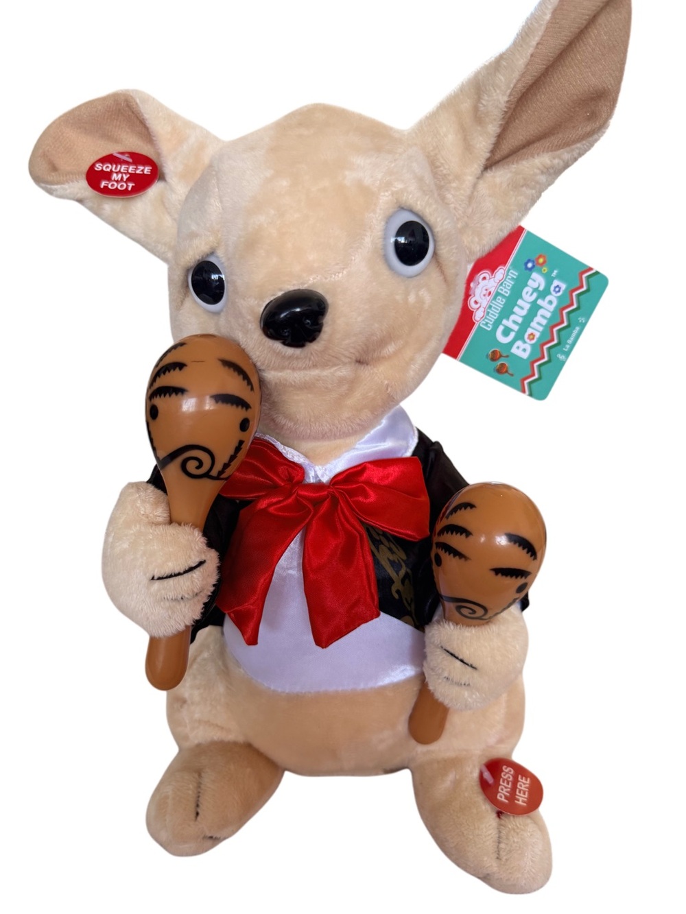 🎵 New with Tags (NWT) Cuddle Barn "Chuey Bamba" Animated Singing Chihuahua NWT 🎵